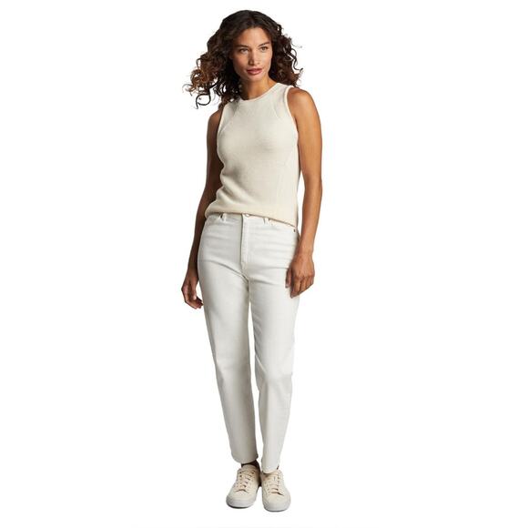 NWT PETER MILLAR WOMEN'S CAMPBELL OTTOMAN RIB SLEEVELESS SWEATER SMALL - Picture 2 of 7